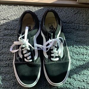 BLACK old school PLATFORM VANS